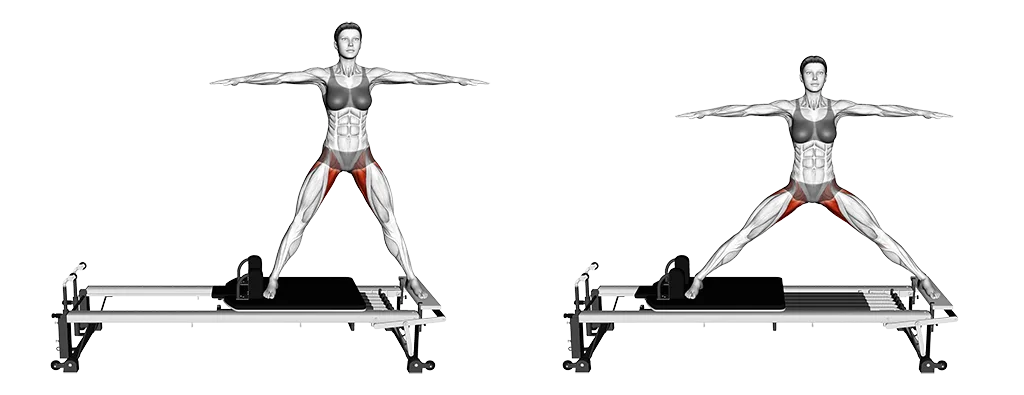 Reformer Side Splits: Adductor exercise | Heft