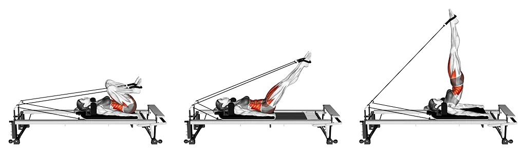 Reformer Long Spine: Lower ab exercise | Heft
